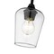 Z-Lite Joliet 1 Light Mini Pendant, Matte Black & Clear 473MP-MB - alternate 6